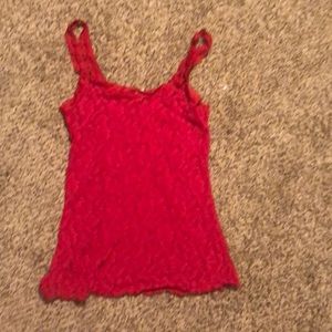 Red tank top
